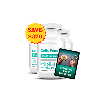 CelluFend supplement bottle